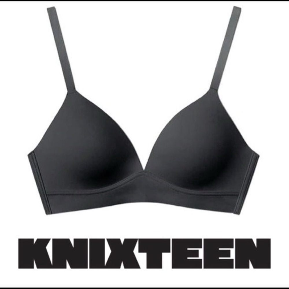 KnixTeen Classic Seamless Black Women's Bra, Size M